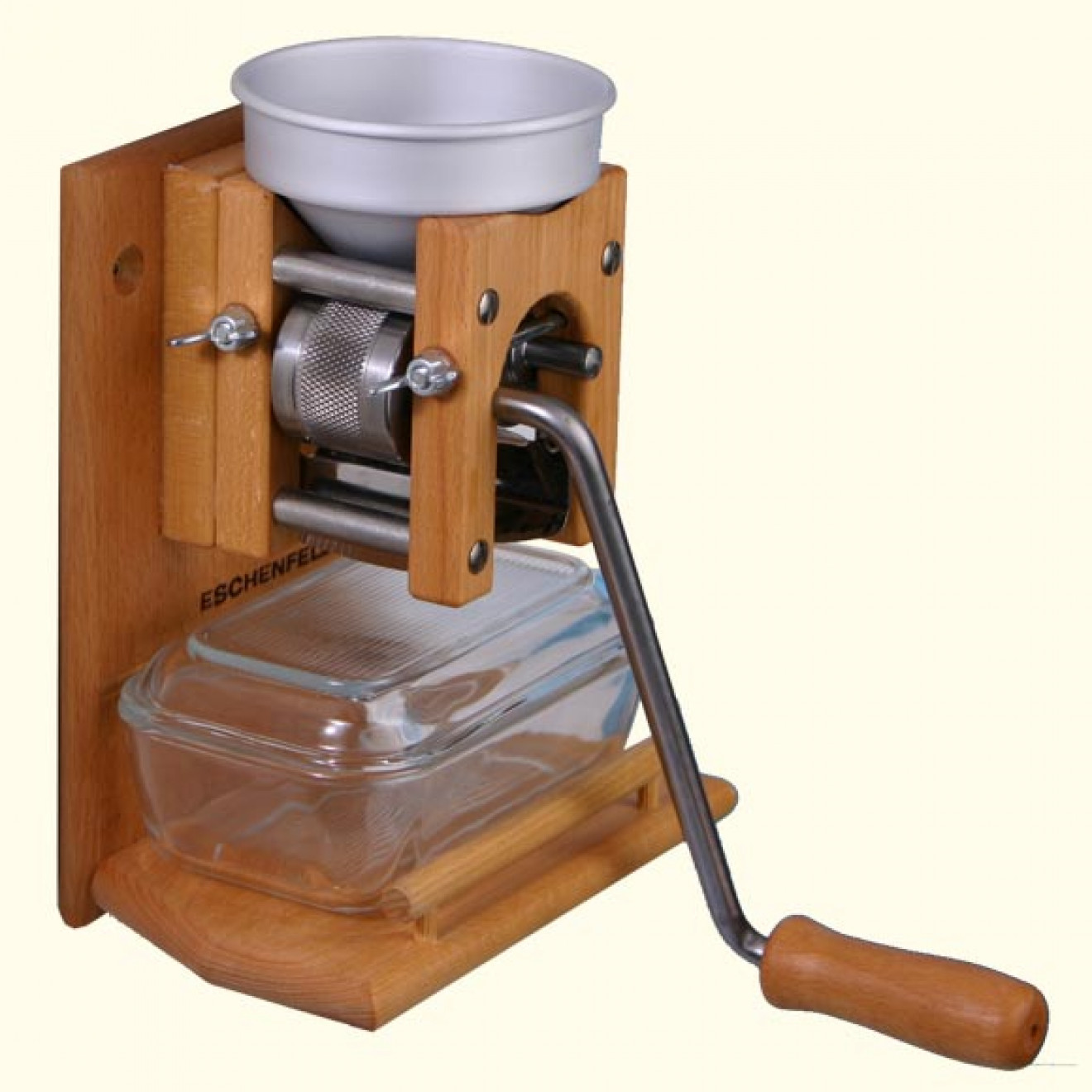 Eschenfelder Wall Grain Flaker with Anodized Aluminum Funnel