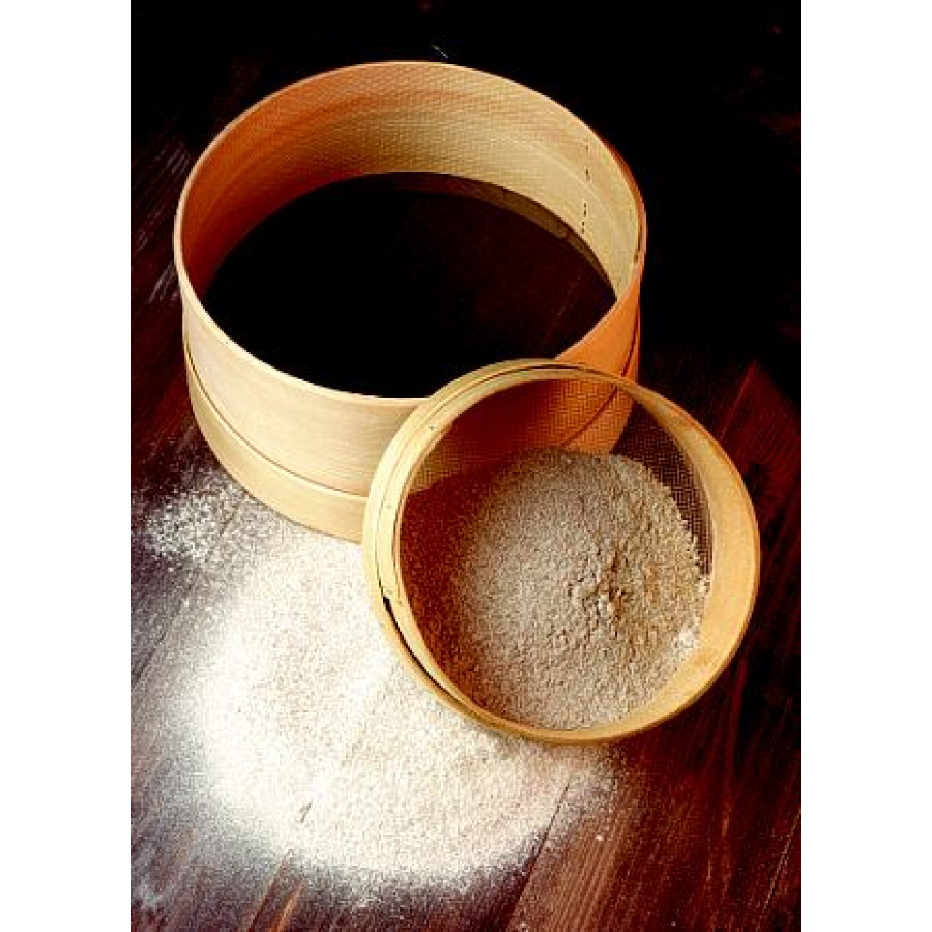Flour sieves Set, 7.08Inches (18cm) coarse + 7.87Inches (20cm) fine