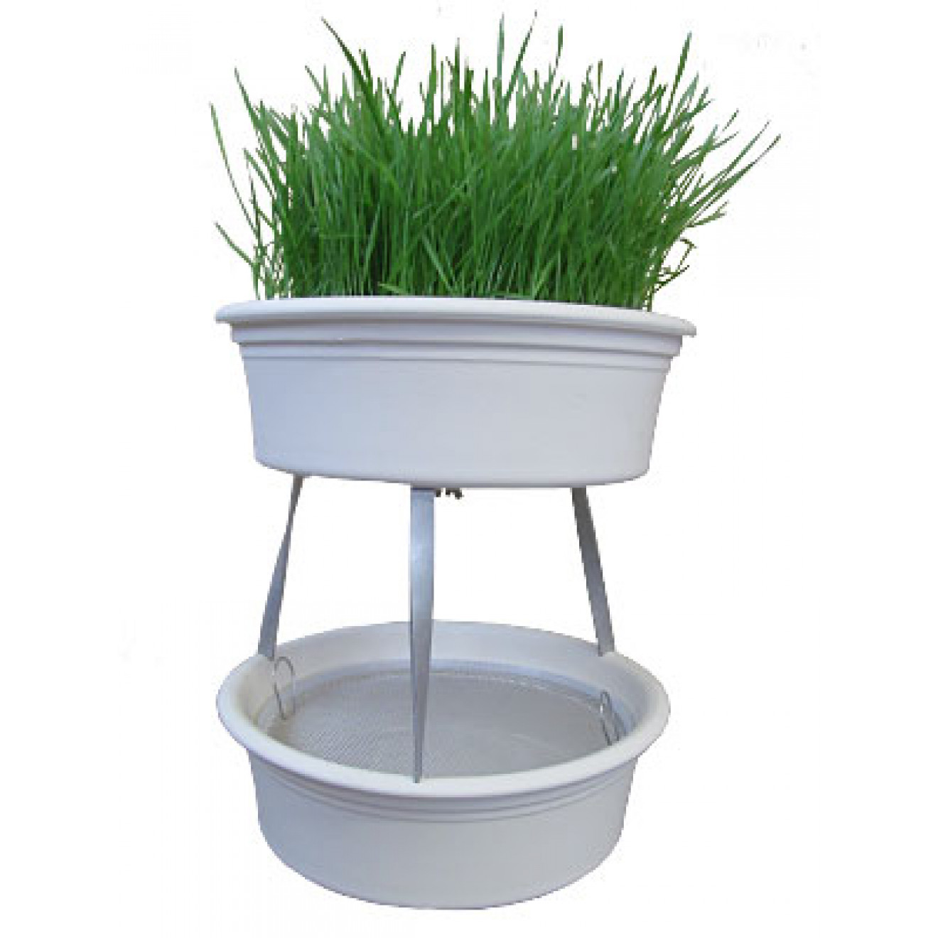 Stacking aid for Eschenfelder Wheatgrass Sieve
