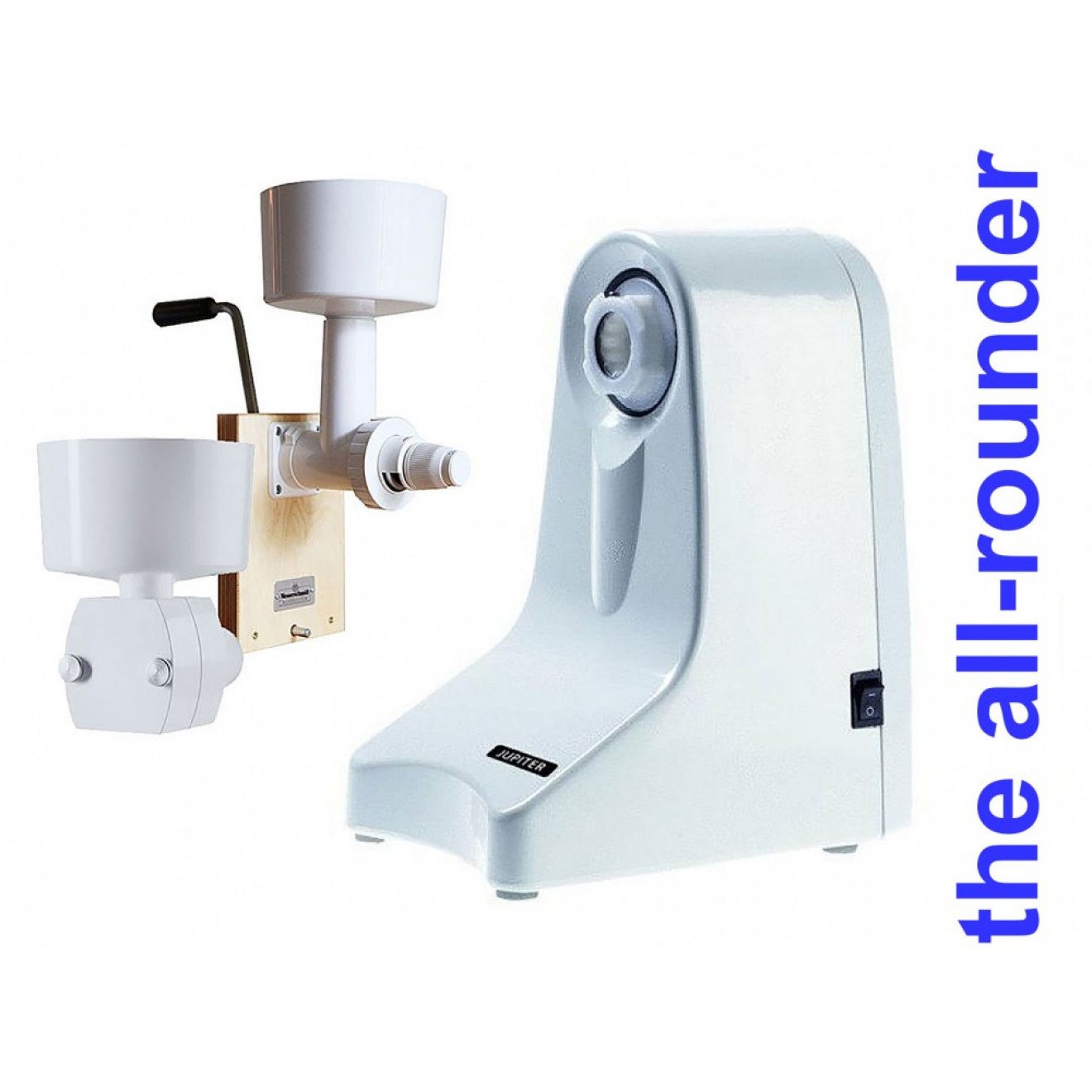 Jupiter Electric Motor Unit Grain Mill W Handbase And Flaker