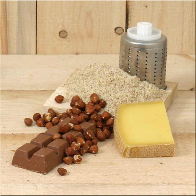 Additional drums 4,5,6 for vegetable cutter and grater set