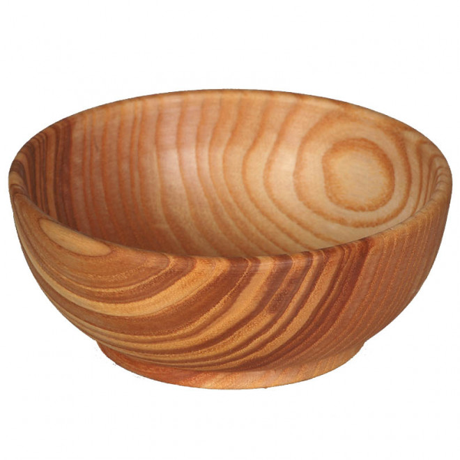 Wooden mixing bowl