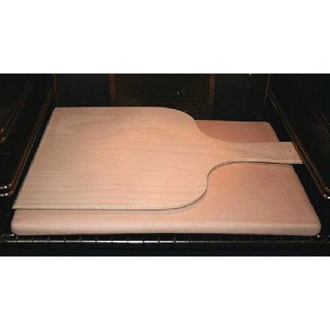 Pizza / bread stone incl. wooden shifter