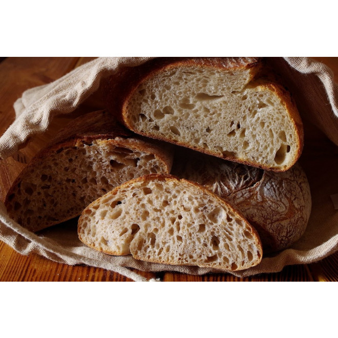 Bread Bag, 100% natural linen, unbleached