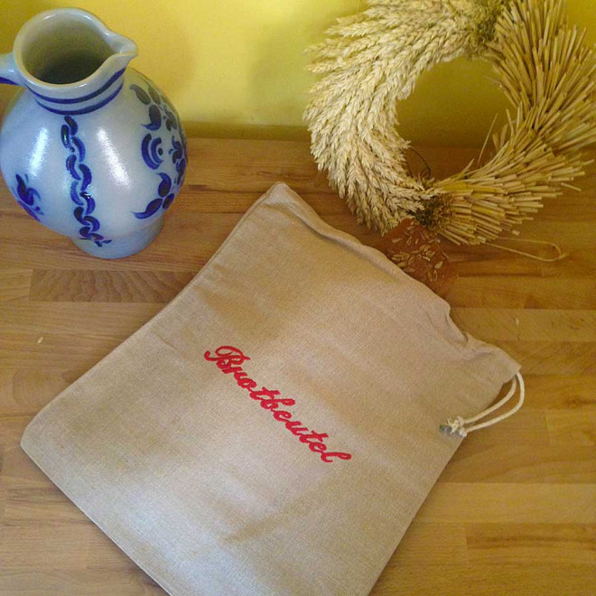 Bread Bag, 100% natural linen, unbleached