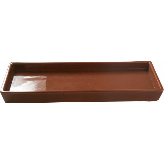 Spare ceramic drip tray brown for triple rack