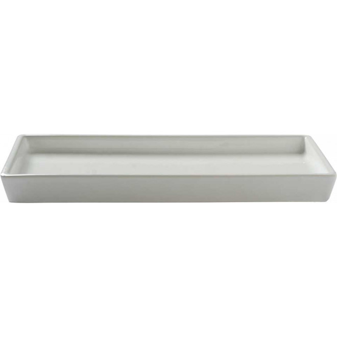 Spare ceramic drip tray white for triple rack