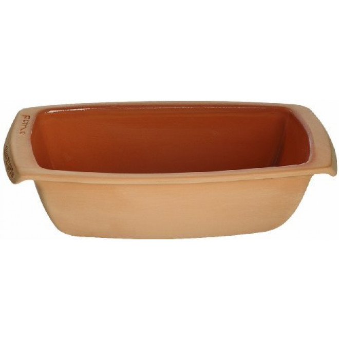 Rectangular Bread Mould, Glazed Clay Bread Baker