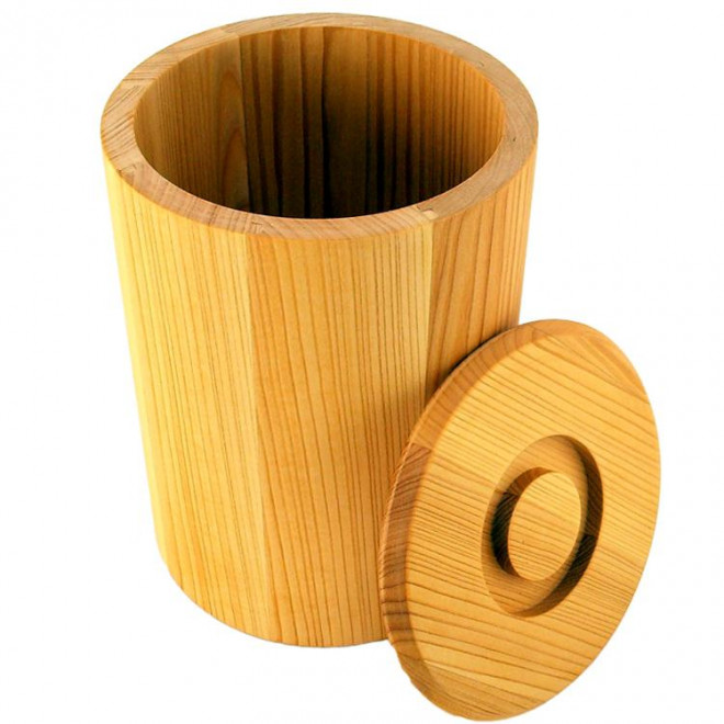 Wooden barrel for 4.4lb (2kg) grain