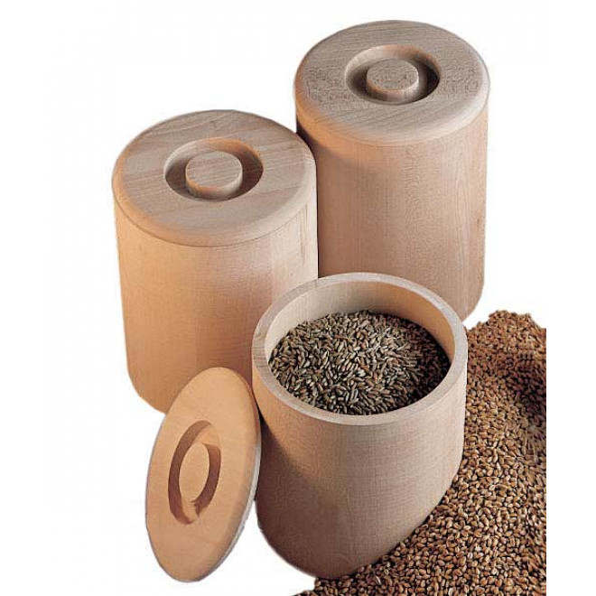 Wooden barrel for 4.4lb (2kg) grain