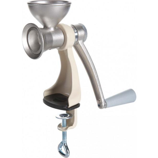 Manual Poppy Seed Mill Spice Grinder painted Beige