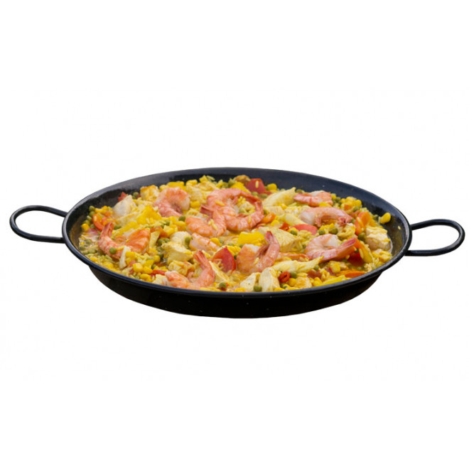 Frying pan, enameled steel