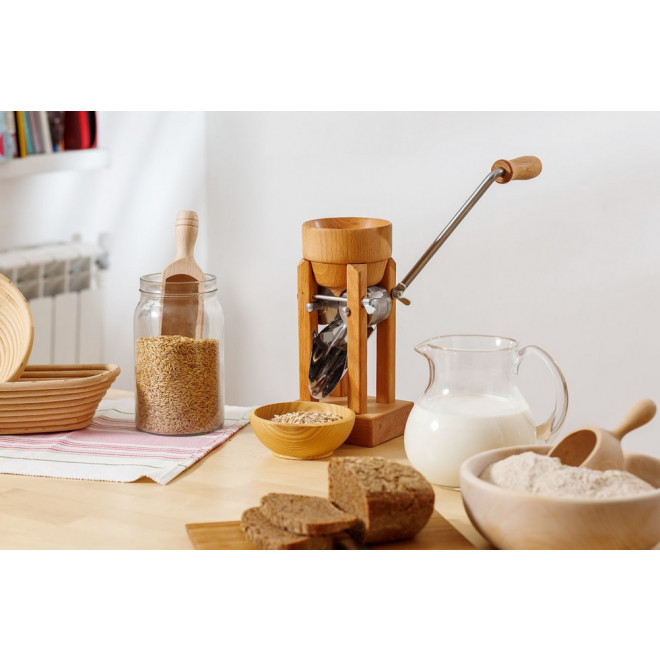 Eschenfelder Grain Flaker with Wood Funnel