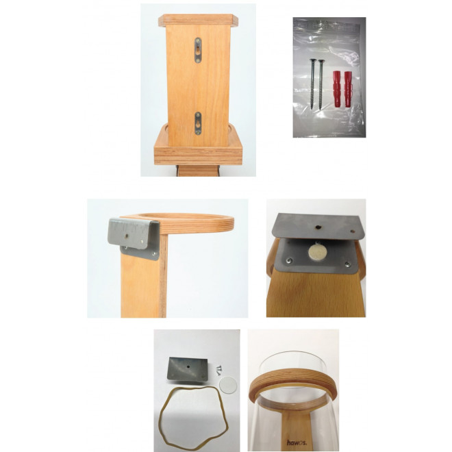 Hawos glass grain silo dispenser for 11 lbs (5 kg) grain