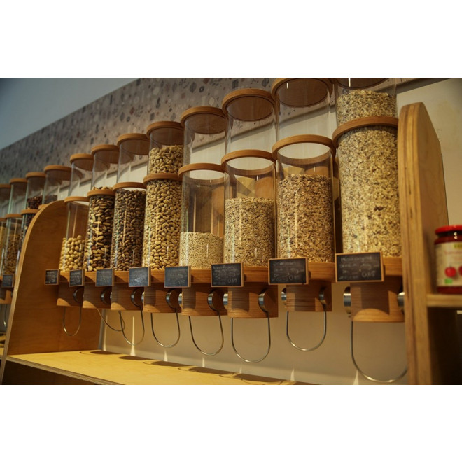 Hawos glass grain silo dispenser for 11 lbs (5 kg) grain