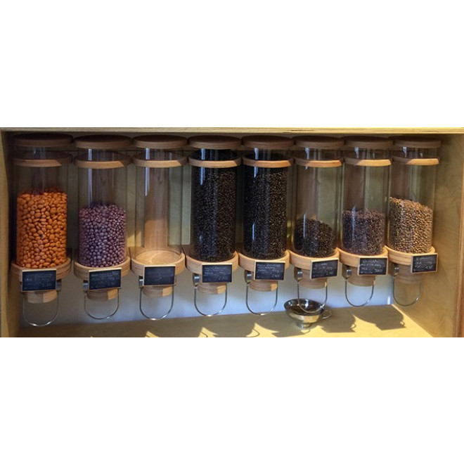 Hawos glass grain silo dispenser for 11 lbs (5 kg) grain