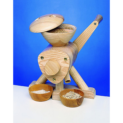 Duo - Grain Mill with Milling Stones and Steel Grain Flaker