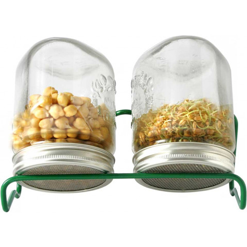 Eschenfelder Sprouting Set II, 2-Jar 26.25oz (750ml) + Rack