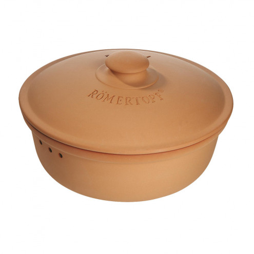 Clay Bread Crock Round, terracotta