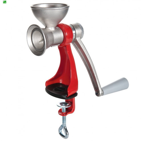 Manual Poppy Seed Mill Spice Grinder painted Red