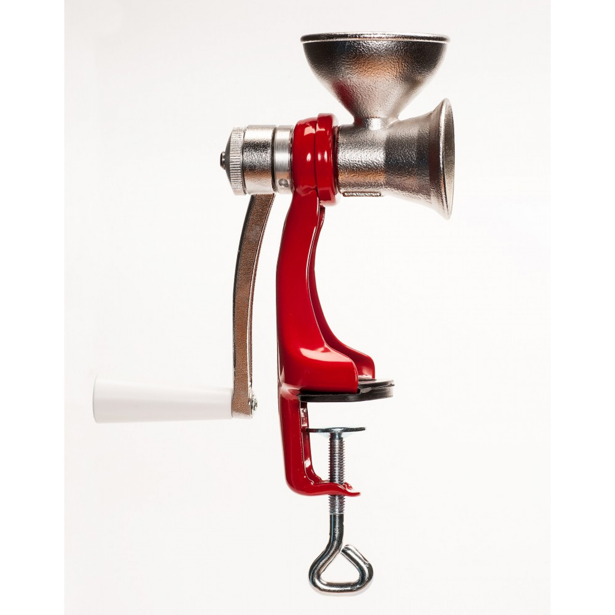 Manual Poppy Seed Mill Spice Grinder painted Red