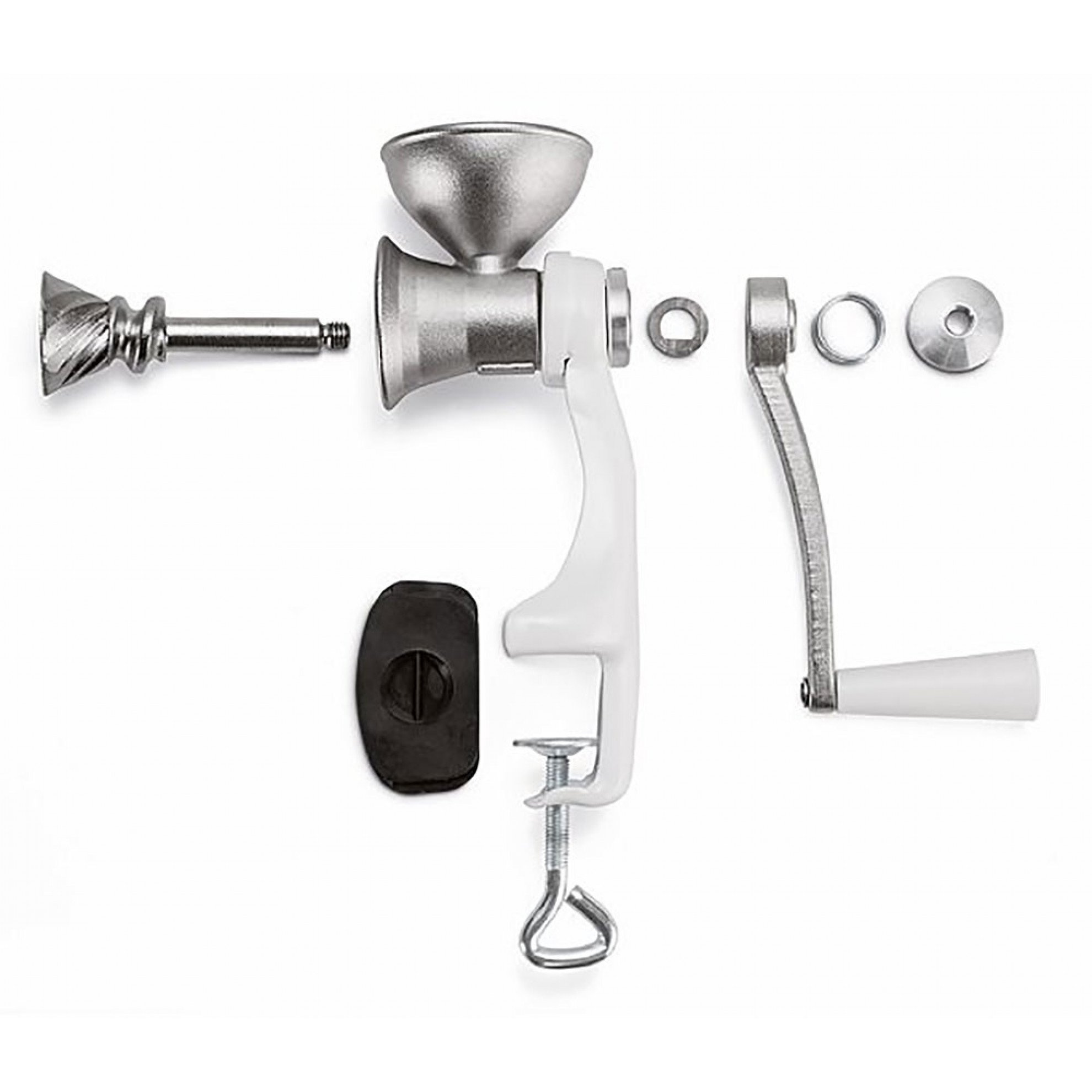 Manual Poppy Seed Mill Spice Grinder painted White