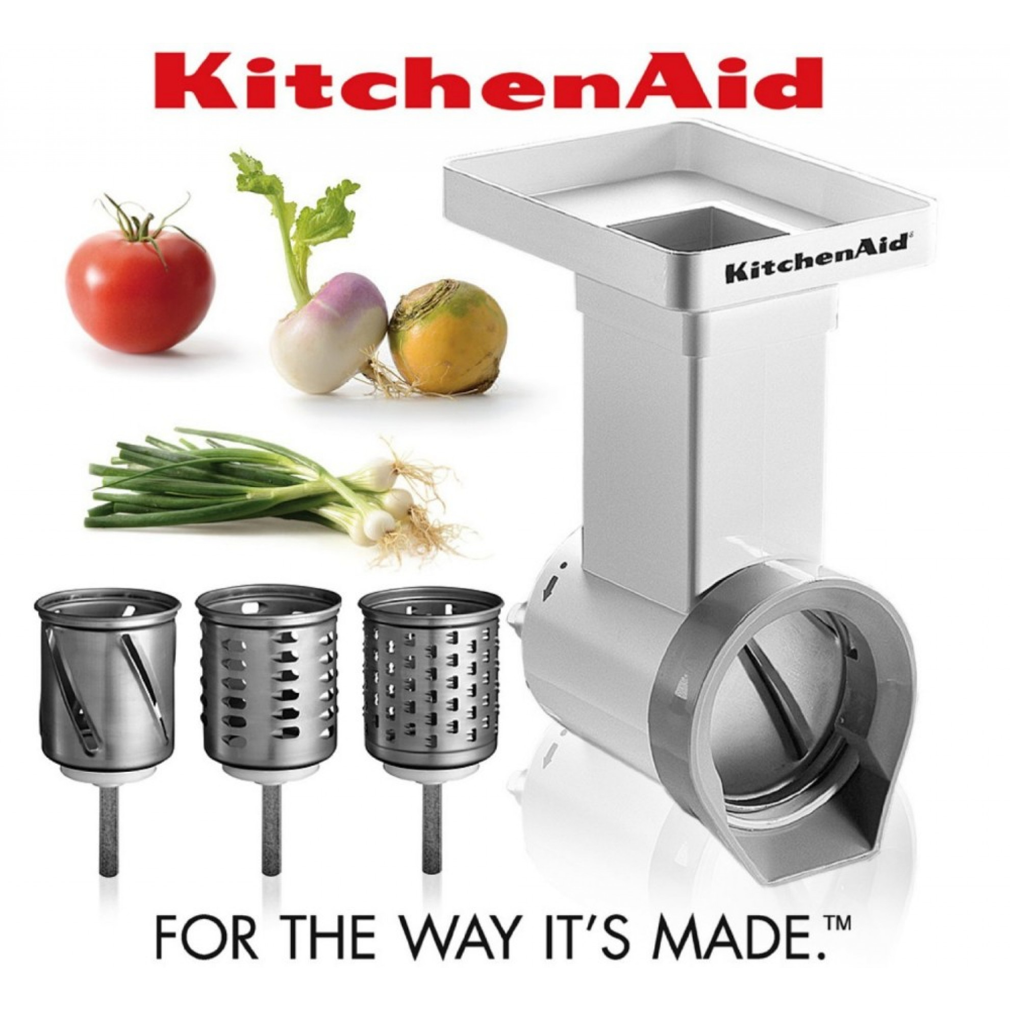 KitchenAid FPPC Mixer Attachment Pack; Grinder/ Mincer, Slicer/ Shredder, Fruit